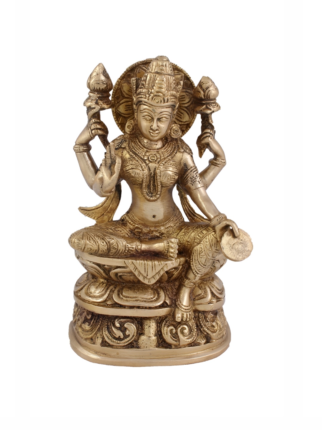 

Arihant Craft Bronze Toned Brass Lakshmi Showpiece