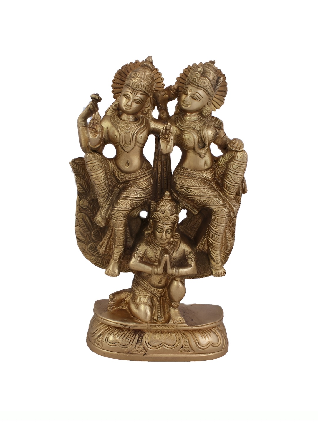 

Arihant Craft Yellow & Gold-Toned Brass Small Idol Showpiece