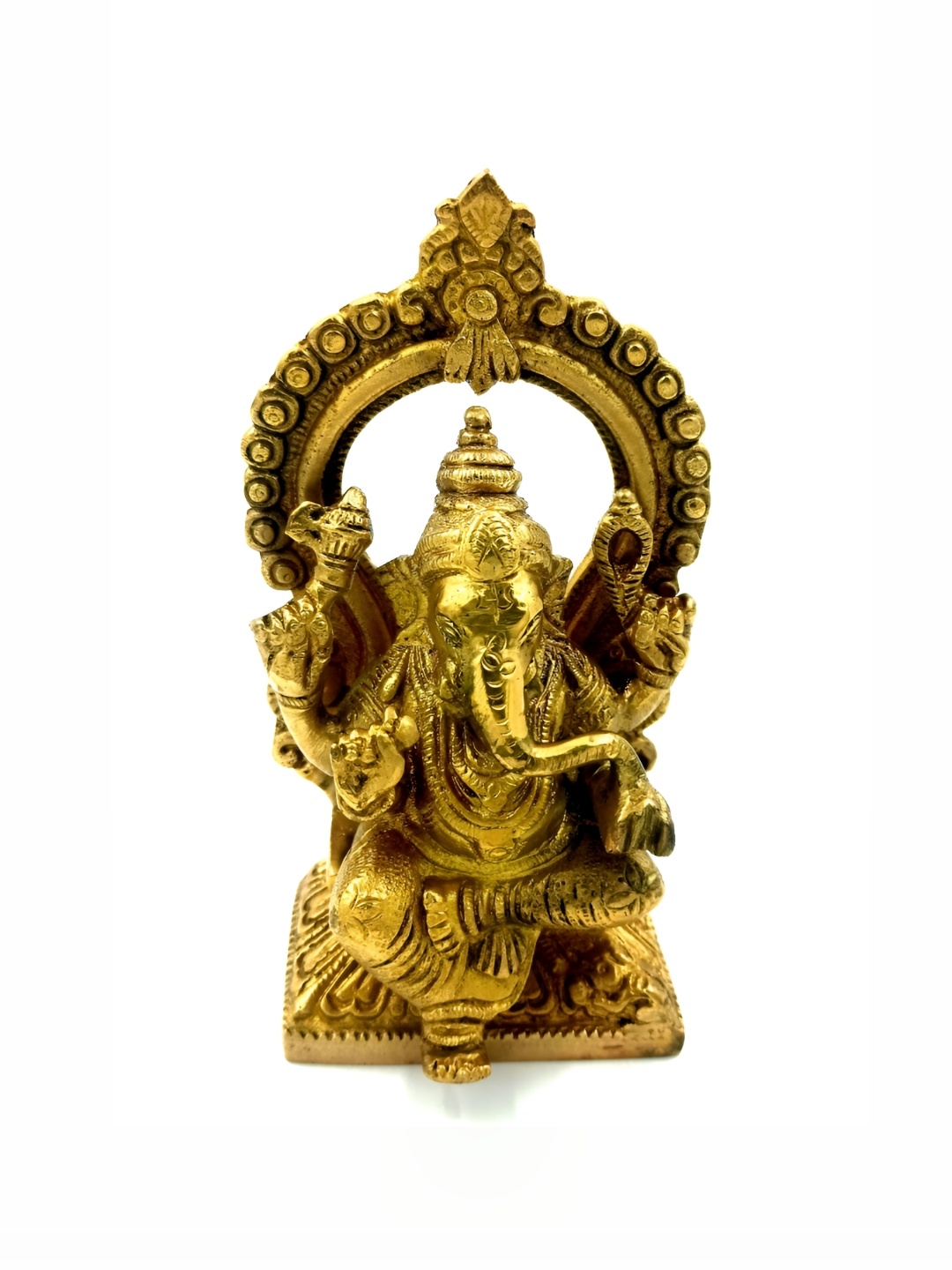 

Arihant Craft Yellow & Gold-Toned Brass Small Idol Showpiece