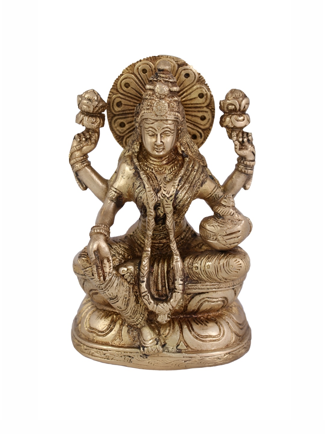 

Arihant Craft Gold-toned Brass Lakshmi Small Showpiece