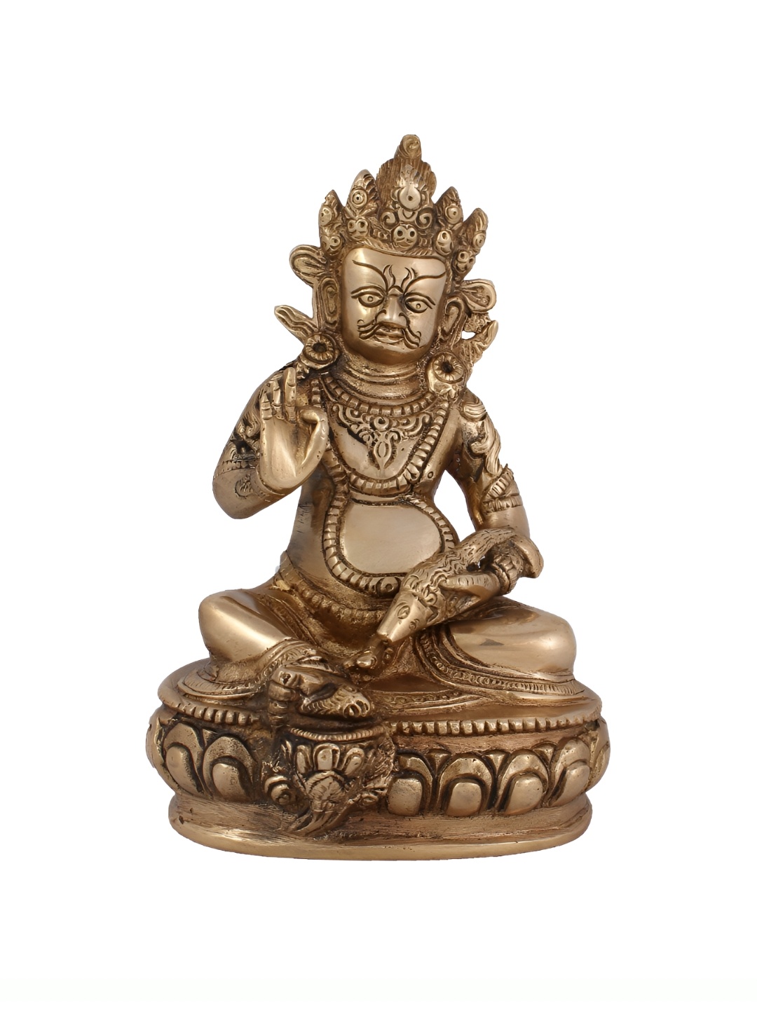 

Arihant Craft Bronze Toned Brass Lord Kuber Showpiece