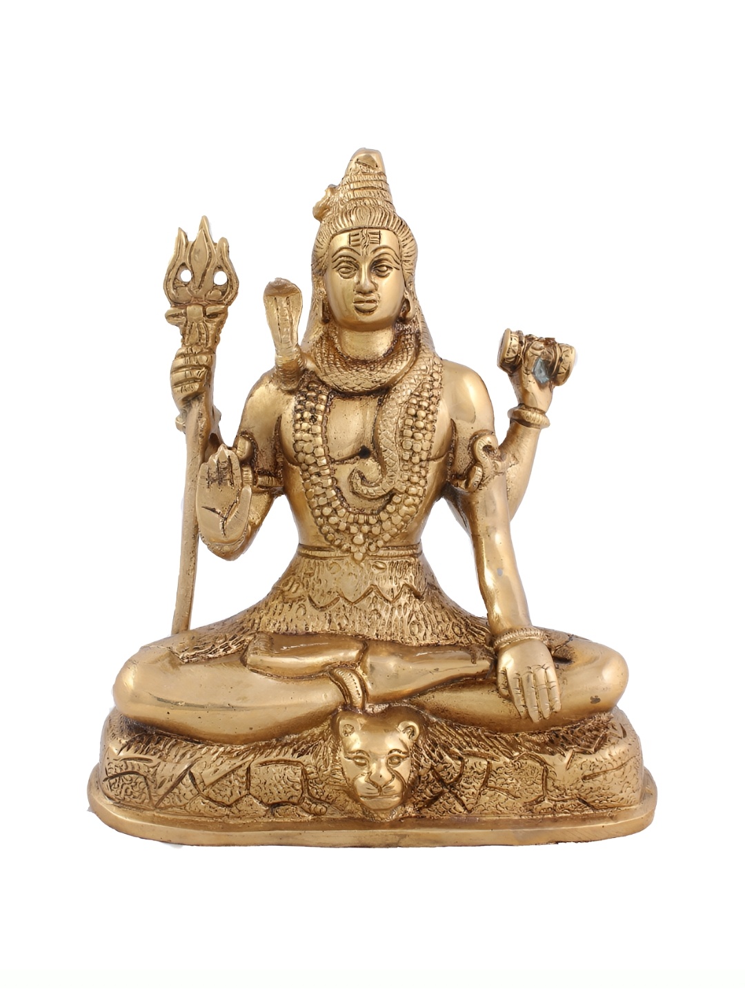 

Arihant Craft Gold Toned Brass Lord Shiva Showpiece