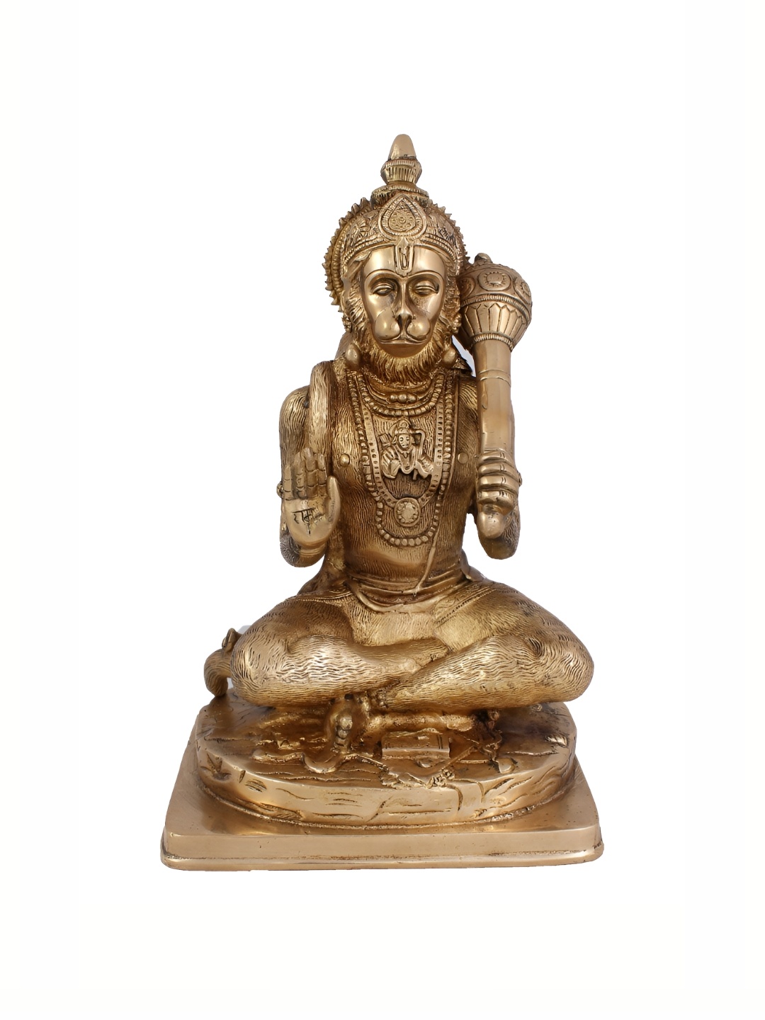 

Arihant Craft Gold-Toned Brass Lord Hanuman Medium Showpiece