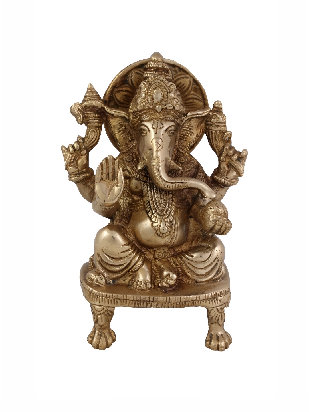 

Arihant Craft Lord Ganesha Brass Showpiece, Na