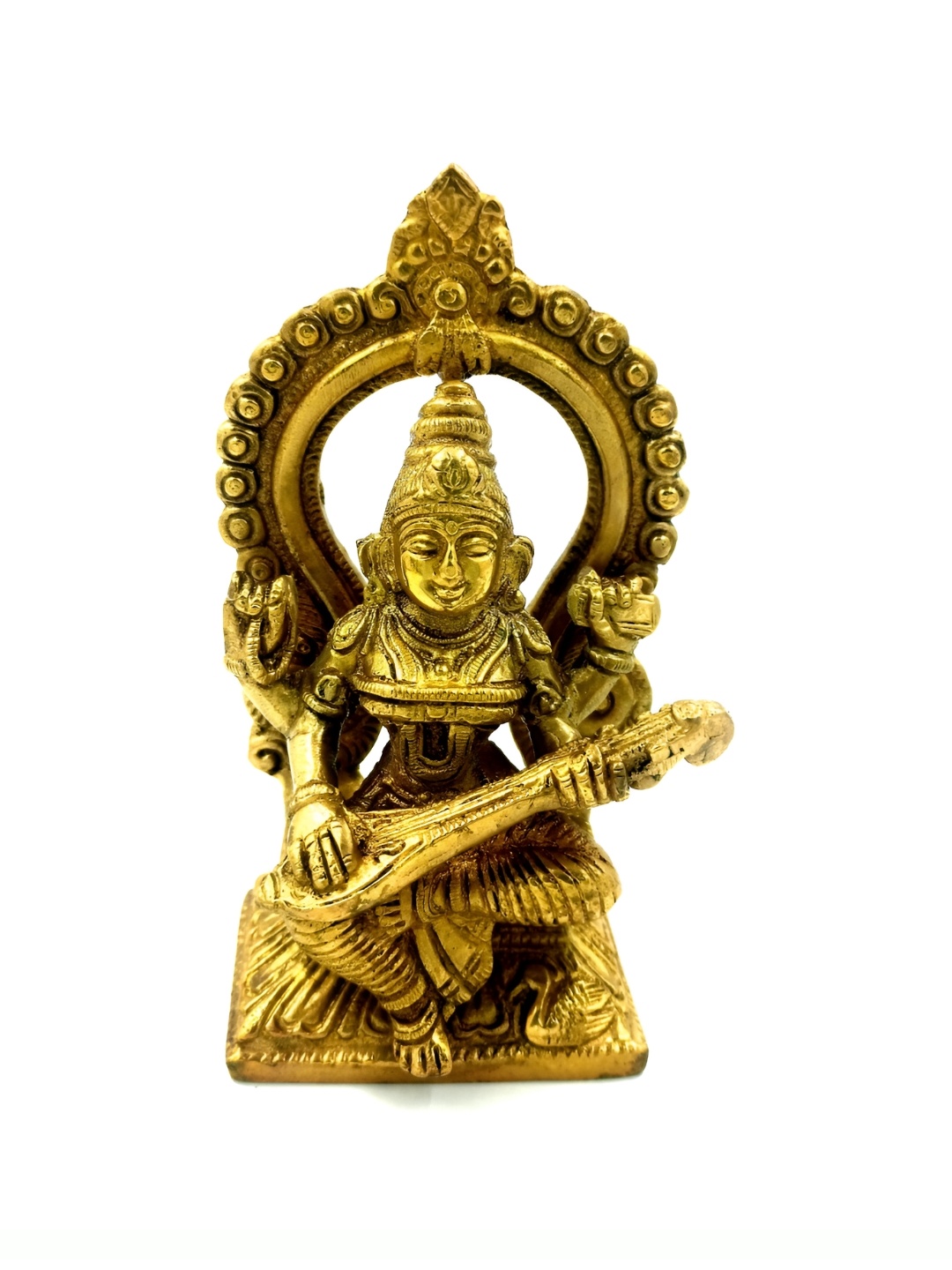 

Arihant Craft Yellow & Gold-Toned Brass Small Idol Showpiece