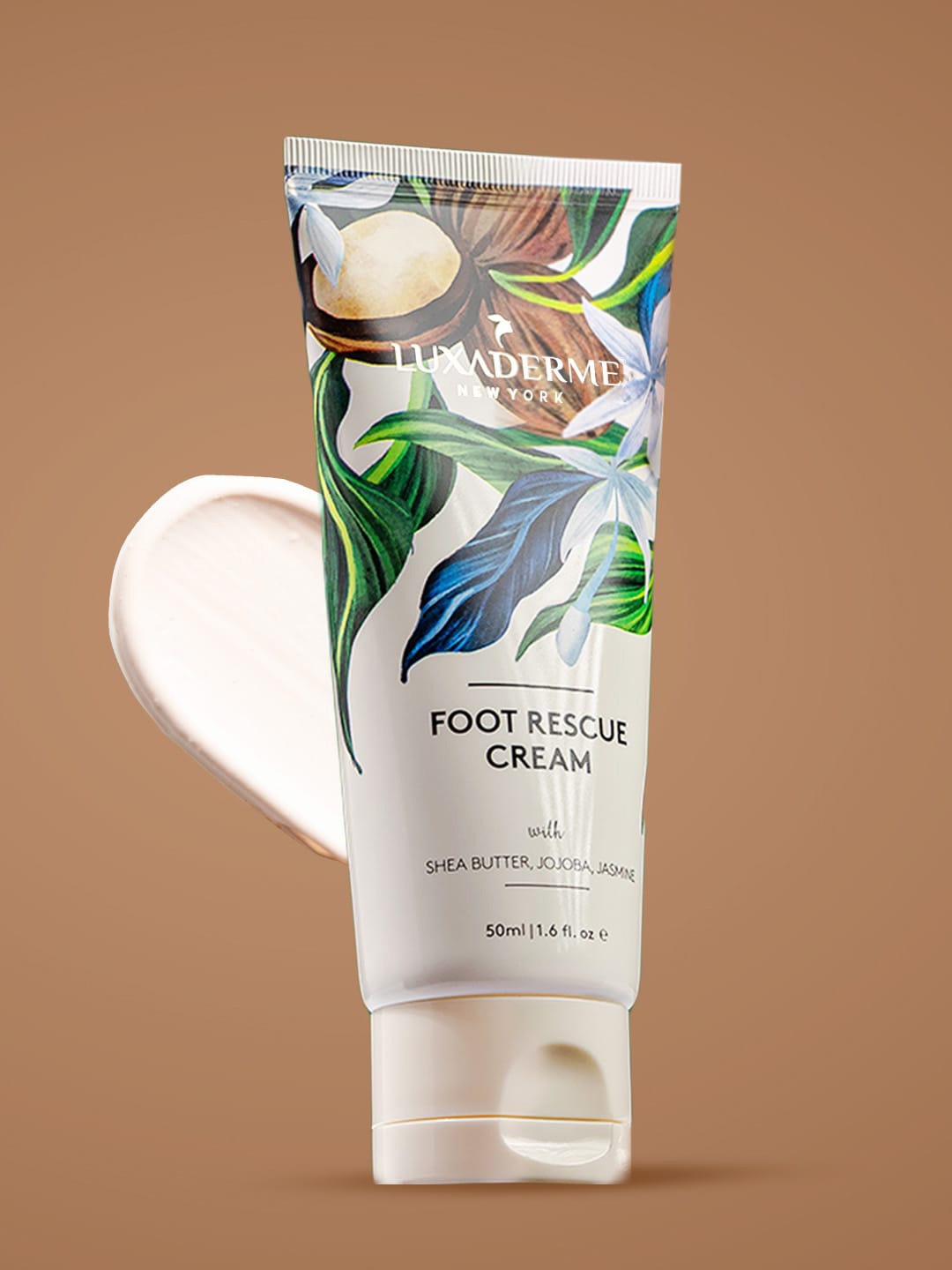 

LuxaDerme Foot Rescue Cream With Shea Butter+Jojoba+Jasmine - 50ml, White