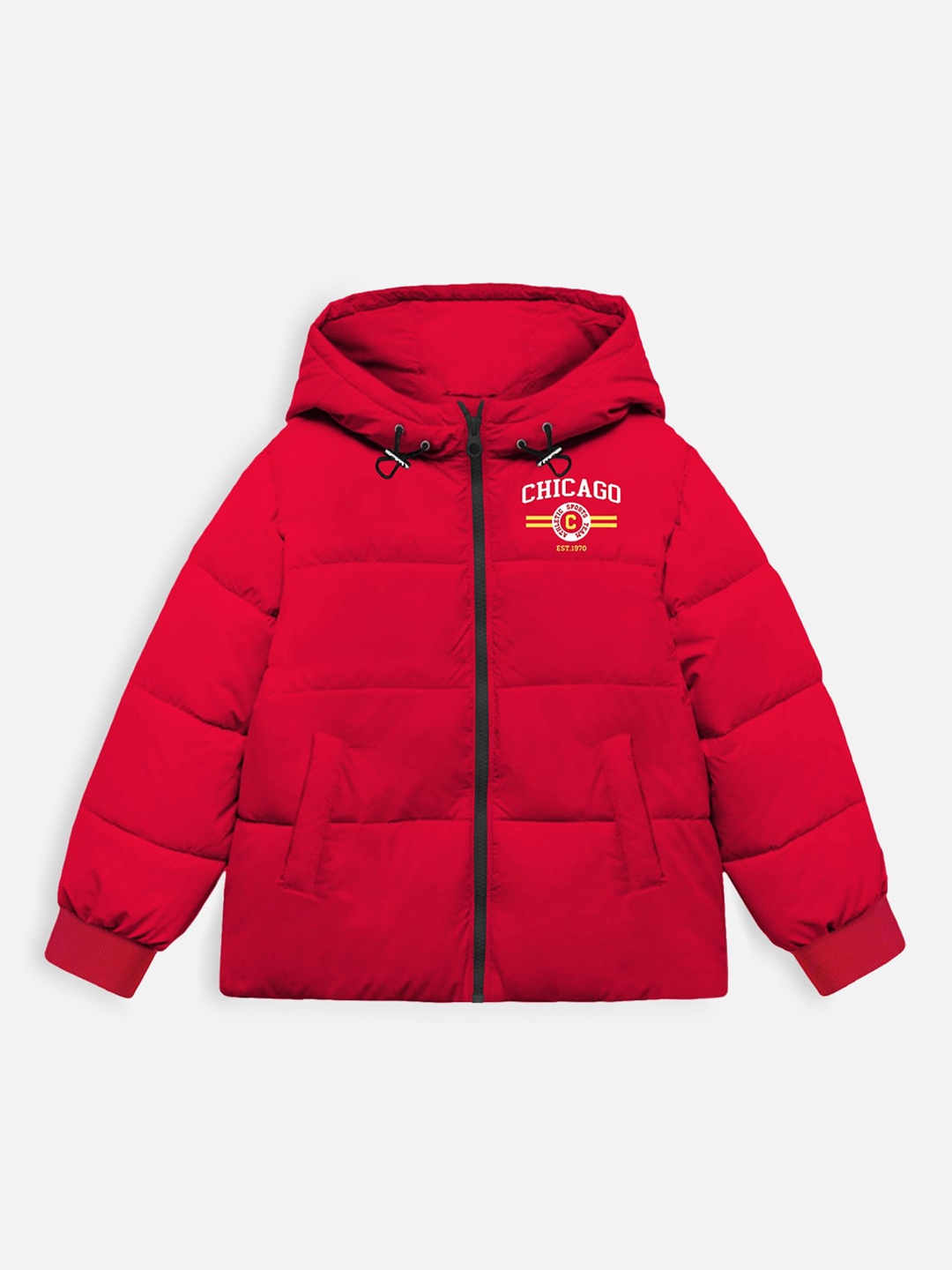 

Trampoline Kids Hooded Puffer Jacket, Red