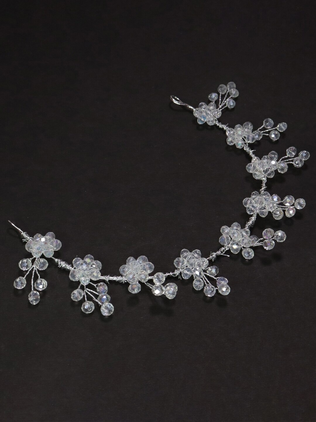

Krelin Women Beaded Hair Accessory Set, Silver