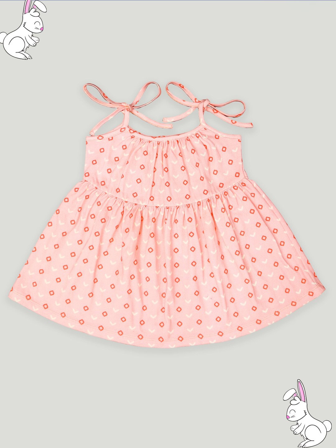 

Kidbea Printed Sleeveless Organic Cotton Dress, Pink