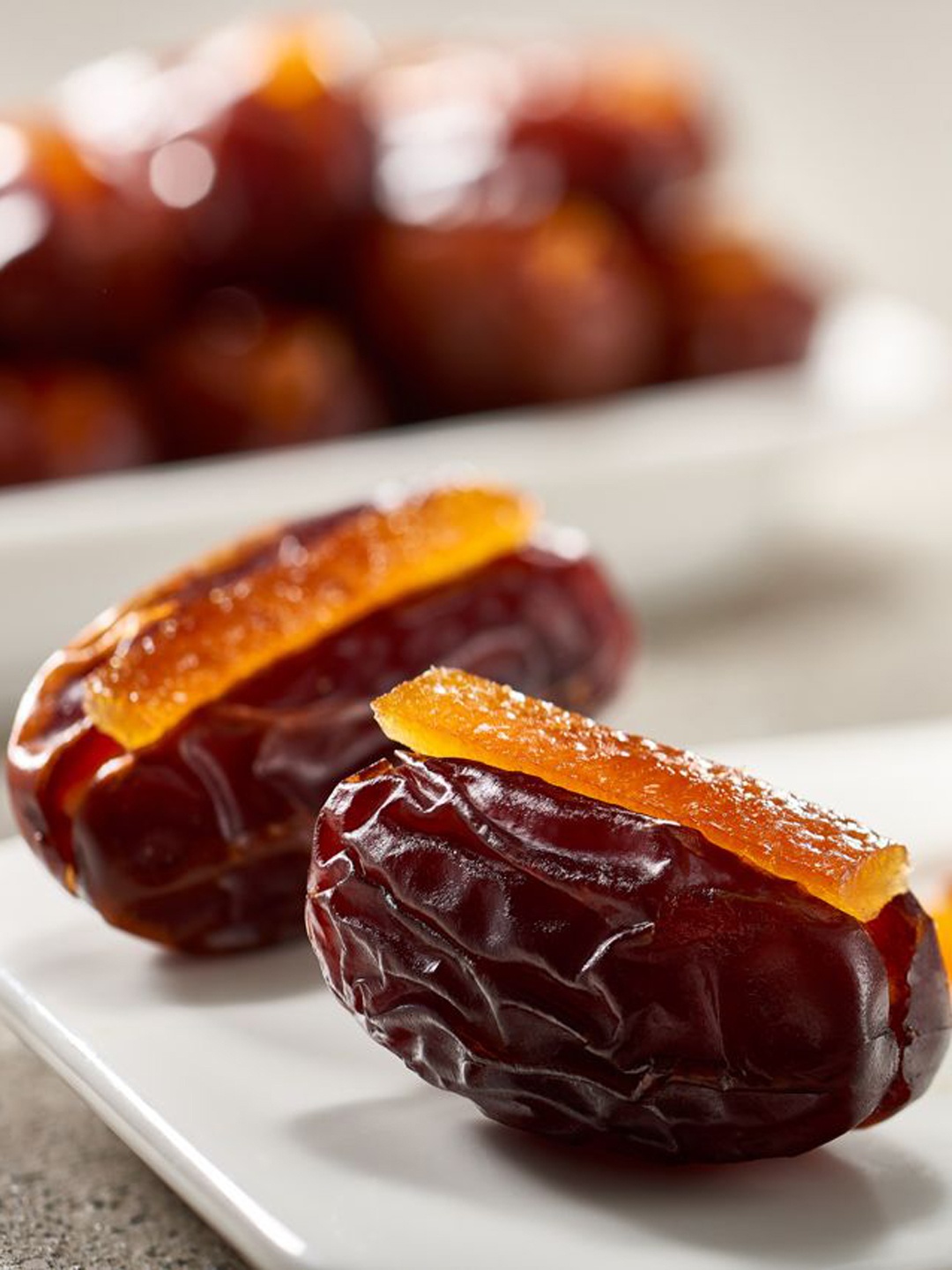 

Bateel Khidri Dates Filled with a Tangy Orange Peel- 500 gm, Brown