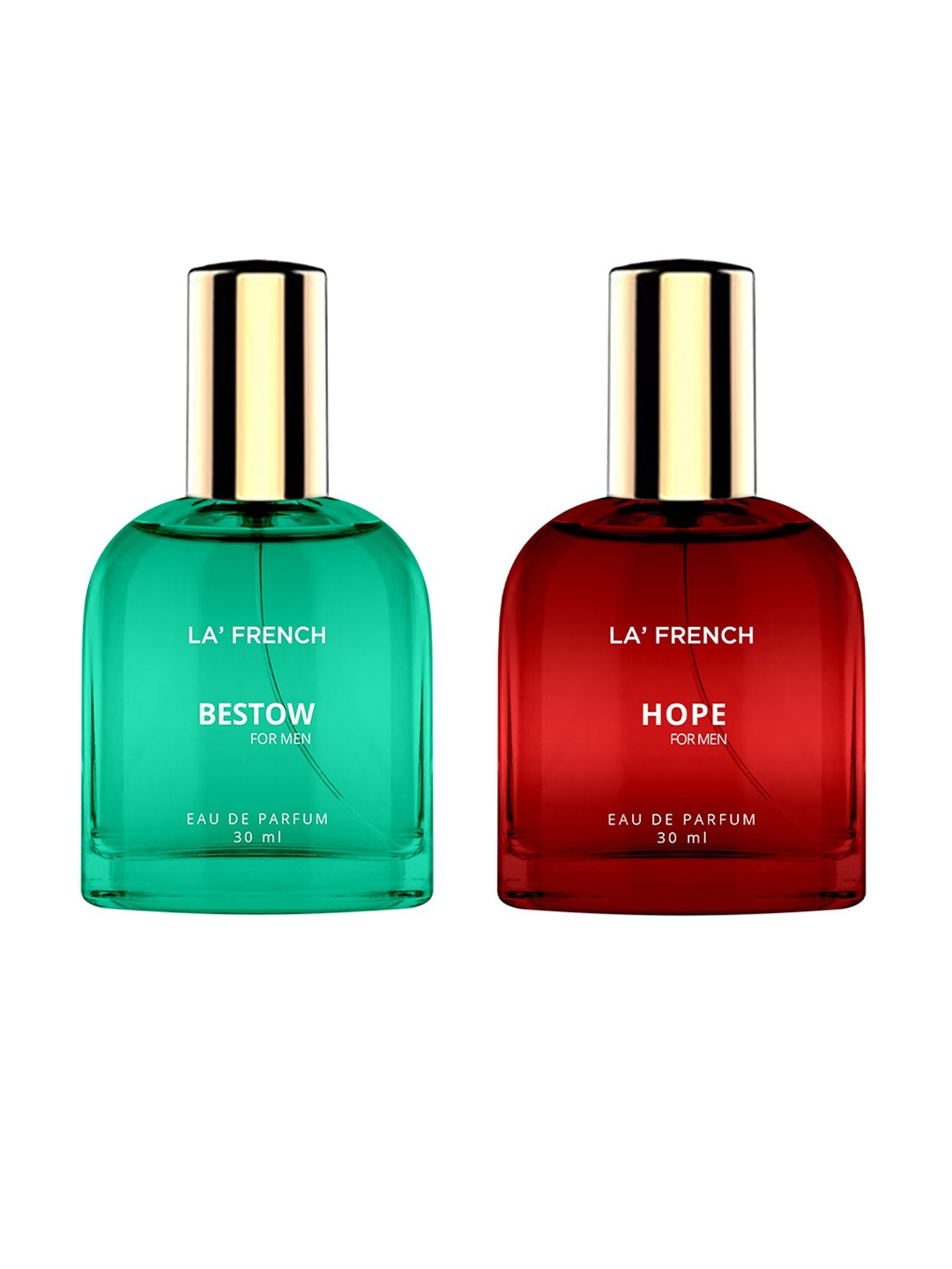 

La French 2-Pcs Bestow & Hope Long Lasting Eau De Parfum - 30ml Each, Green