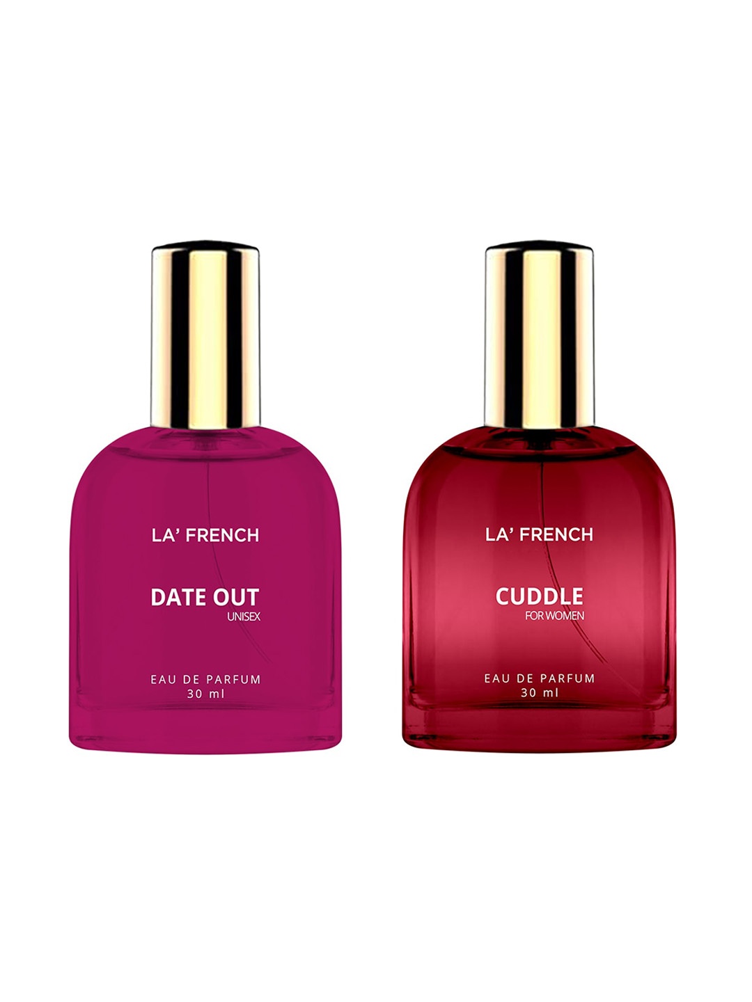 

La French Set Of 2 Date Out-Cuddle Eau De Parfum - 30ml Each, Pink