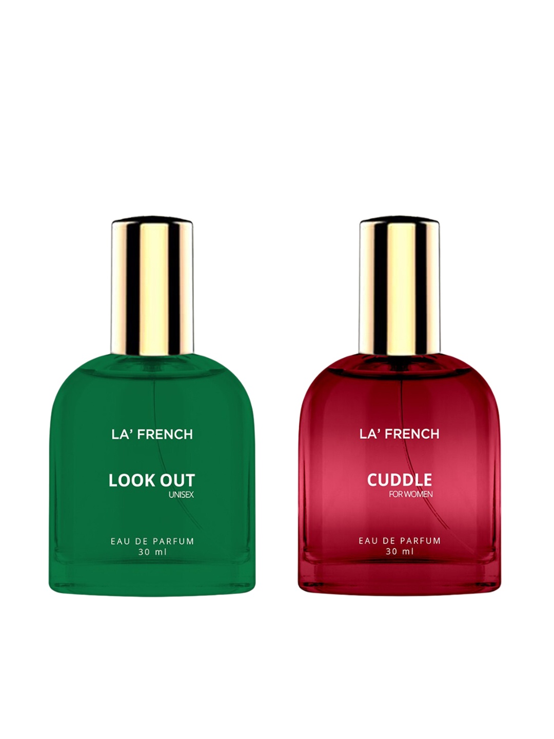 

La French 2-Pcs Look Out & Cuddle Long Lasting Eau De Parfum - 30ml Each, Red