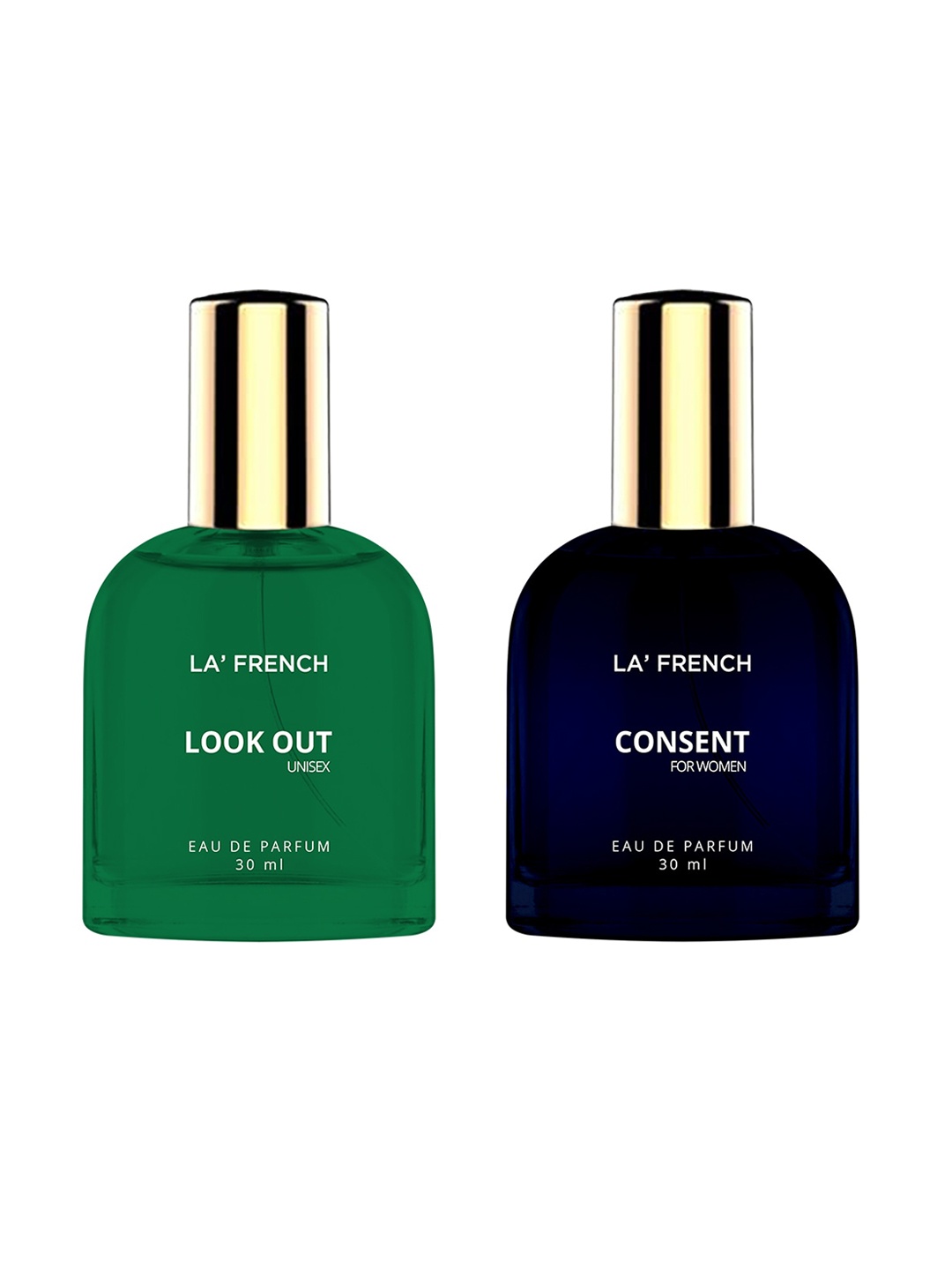 

La French 2-Pcs Look Out & Consent Long Lasting Eau De Parfum - 30ml Each, Blue