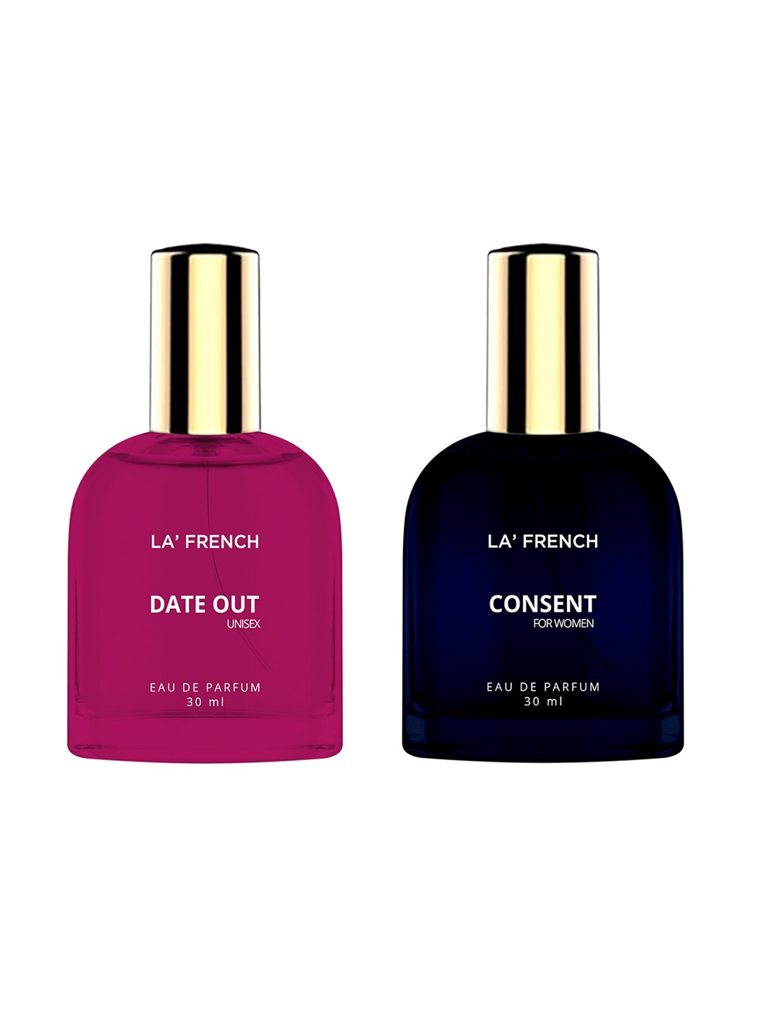 

La French Set Of 2 Date Out-Consent Eau De Parfum - 30ml Each, Pink