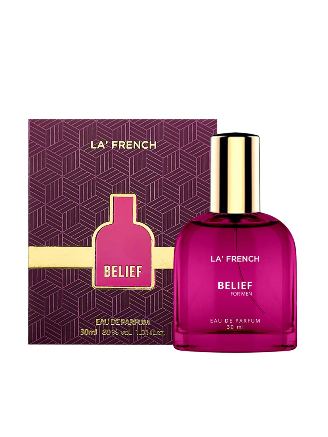

La French 2-Pcs Hitched & Belief Long Lasting Eau De Parfum - 30ml Each, Pink