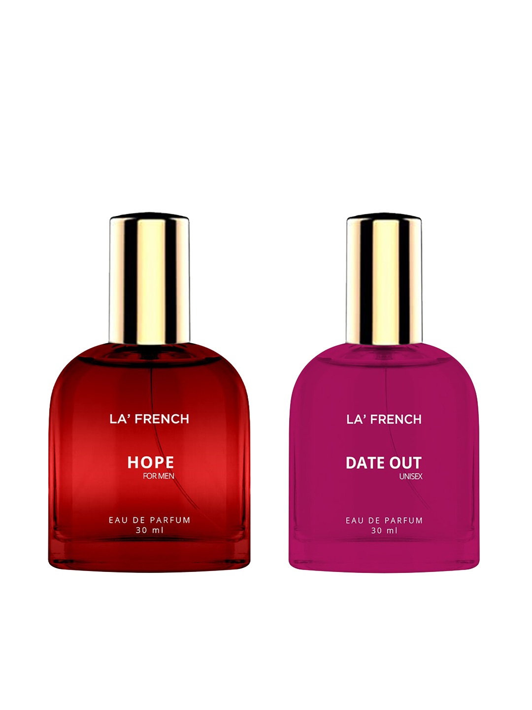

La French 2-Pcs Hope & Date Out Long Lasting Eau De Parfum - 30ml Each, Red