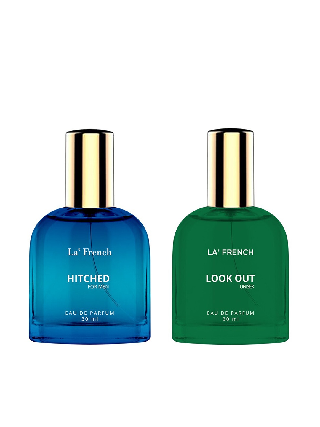

La French 2-Pcs Hitched & Look Out Long Lasting Eau De Parfum - 30ml Each, Blue