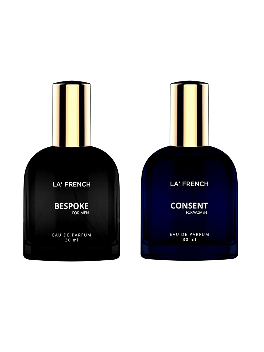 

La French 2-Pcs Bespoke & Consent Long Lasting Eau De Parfum - 30ml Each, Blue