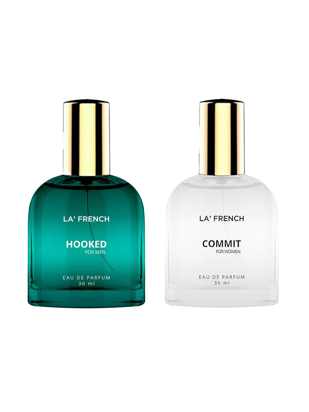 

La French Set Of 2 Eau De Parfum 30ml Each - Hooked & Commit, Green