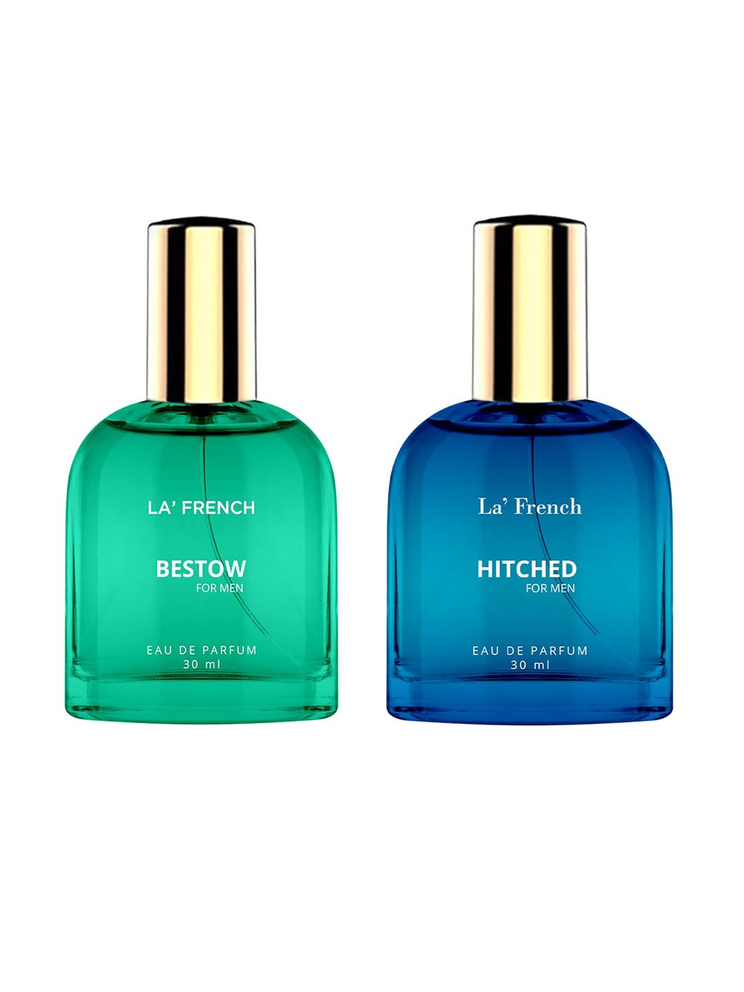 

La French Men Set Of 2 Eau De Parfum 30ml Each - Hitched & Bestow, Green