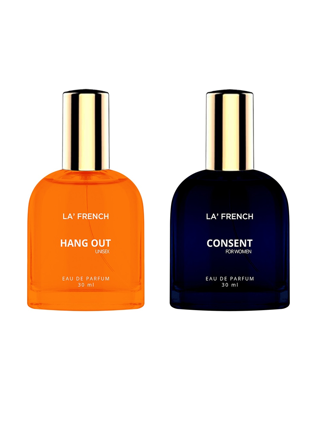 

La French Set Of 2 Eau De Parfum 30ml Each - Hang Out & Consent, Blue