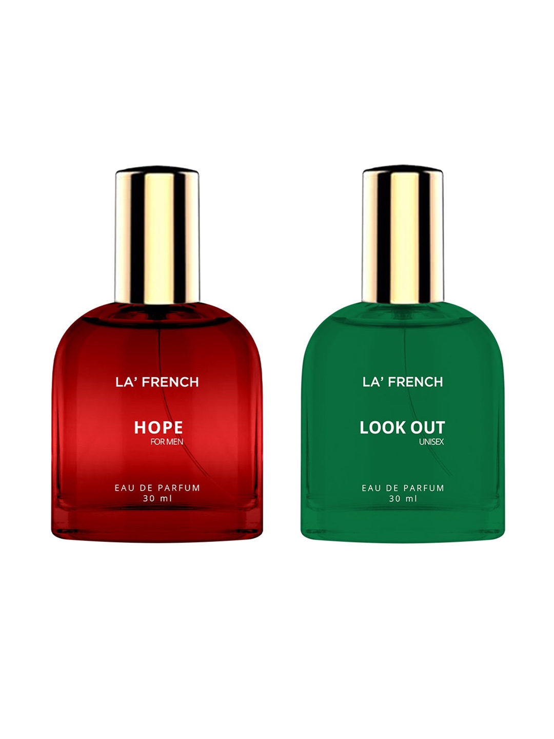 

La French Set Of 2 Hope & Look Out Eau De Parfum - 30ml Each, Red