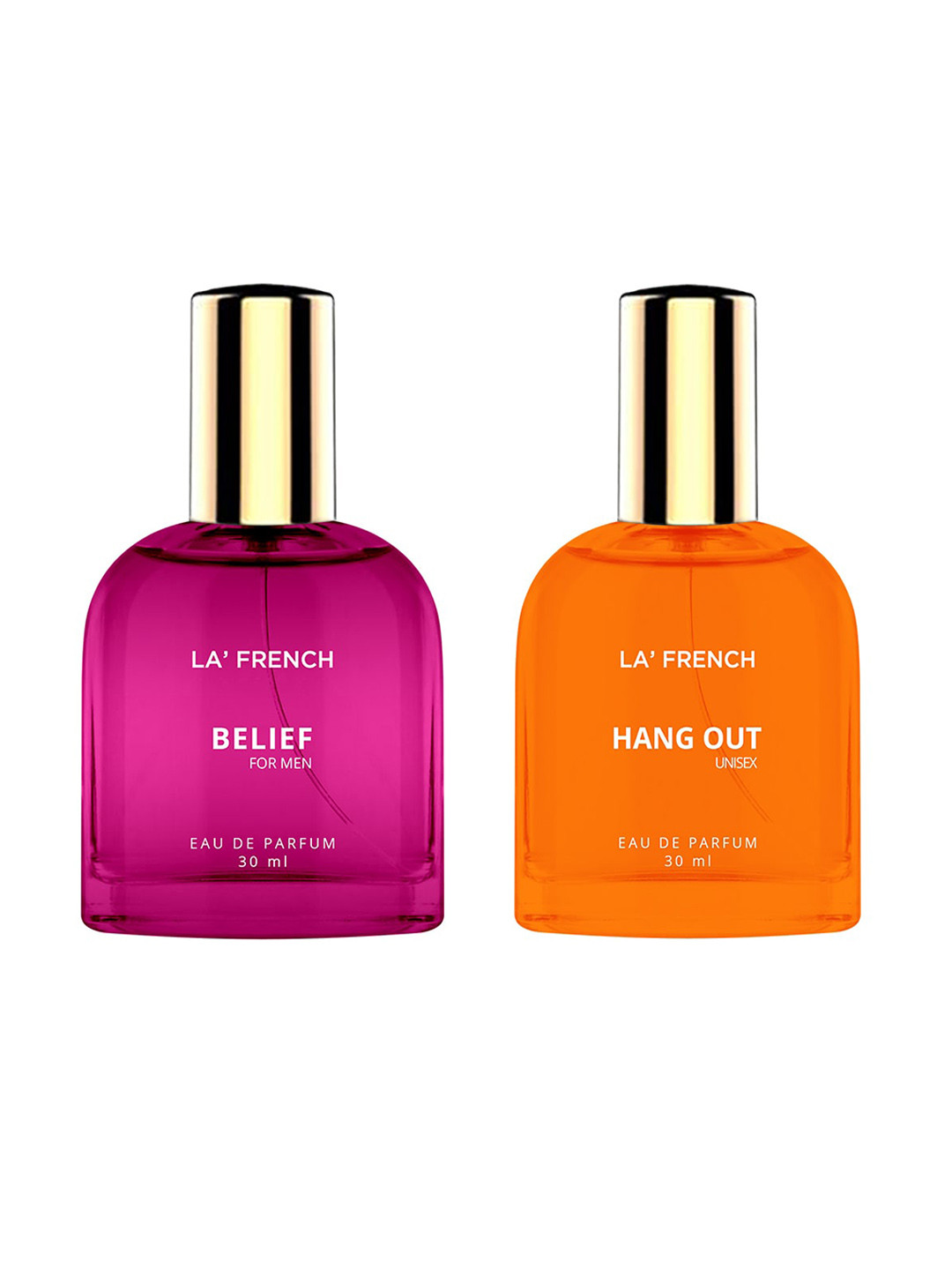 

La French 2-Pcs Belief & Hang Out Long Lasting Eau De Parfum - 30ml Each, Pink