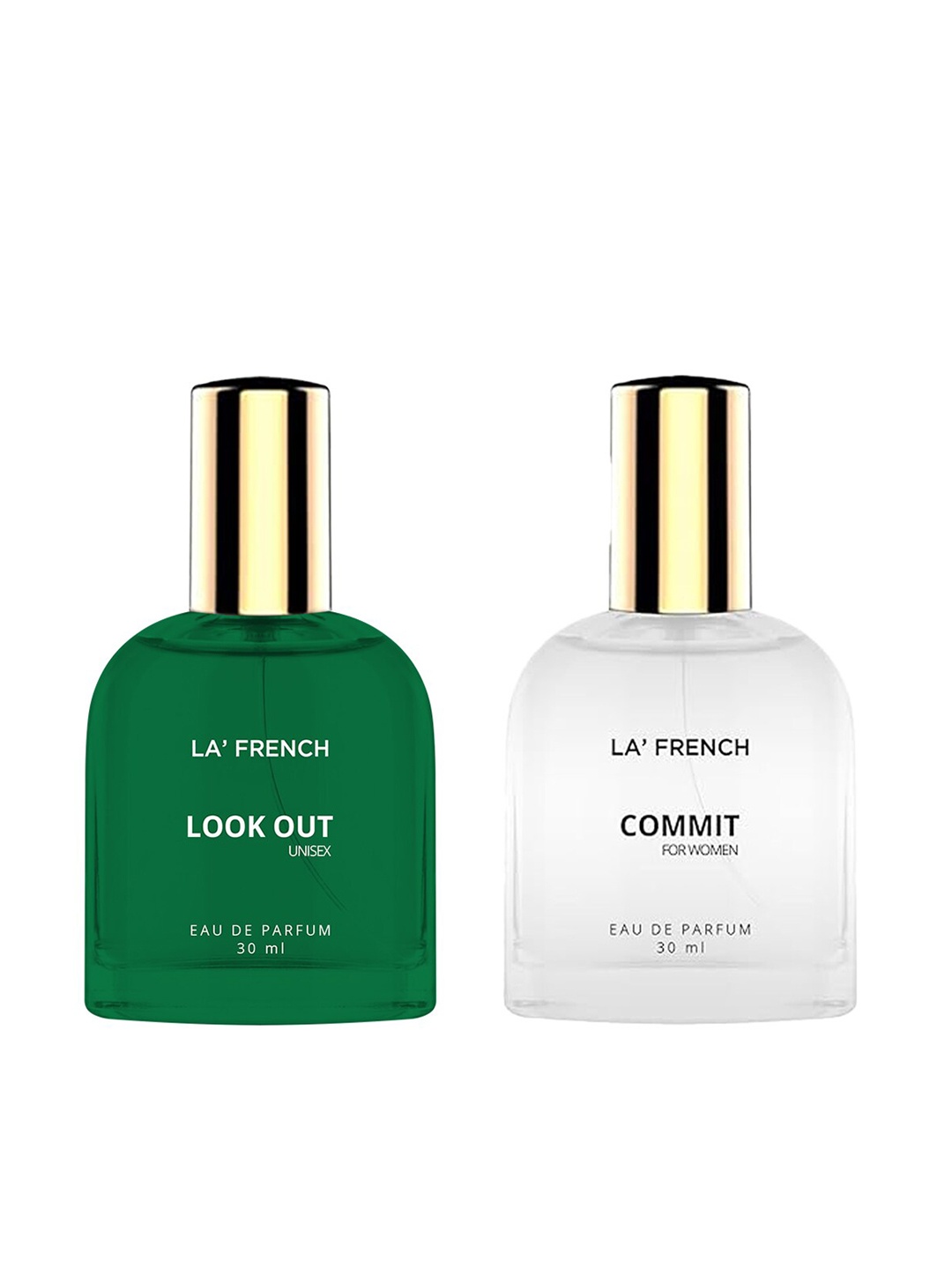 

La French 2-Pcs Look Out & Commit Long Lasting Eau De Parfum - 30ml Each, White