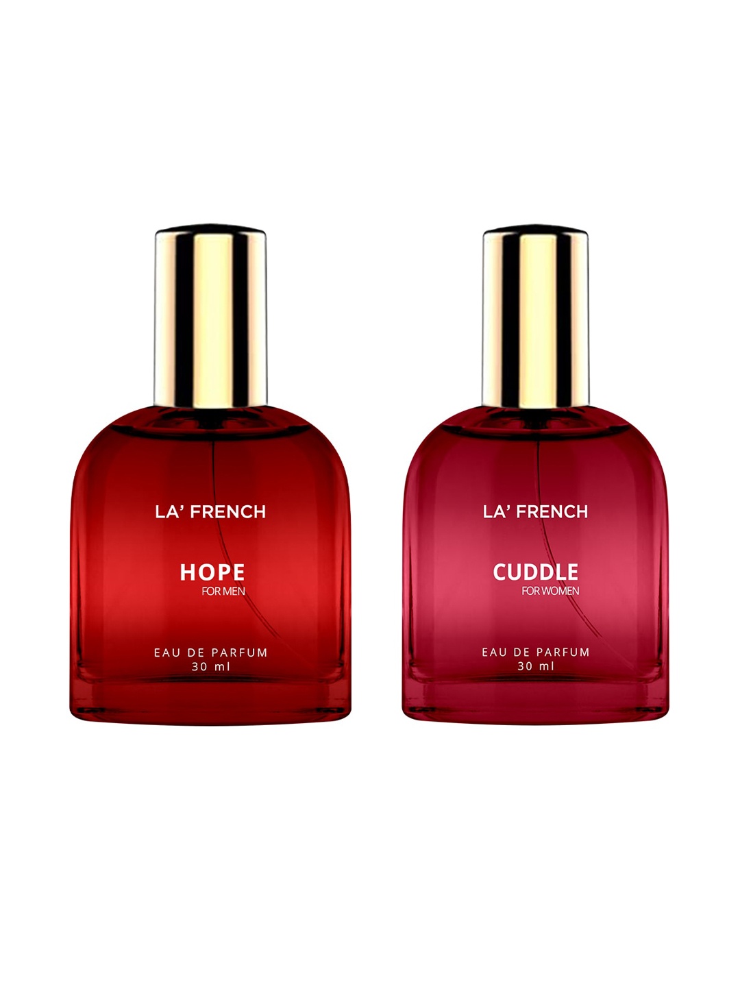 

La French Set Of 2 Hope & Cuddle Eau De Parfum - 30ml Each, Red