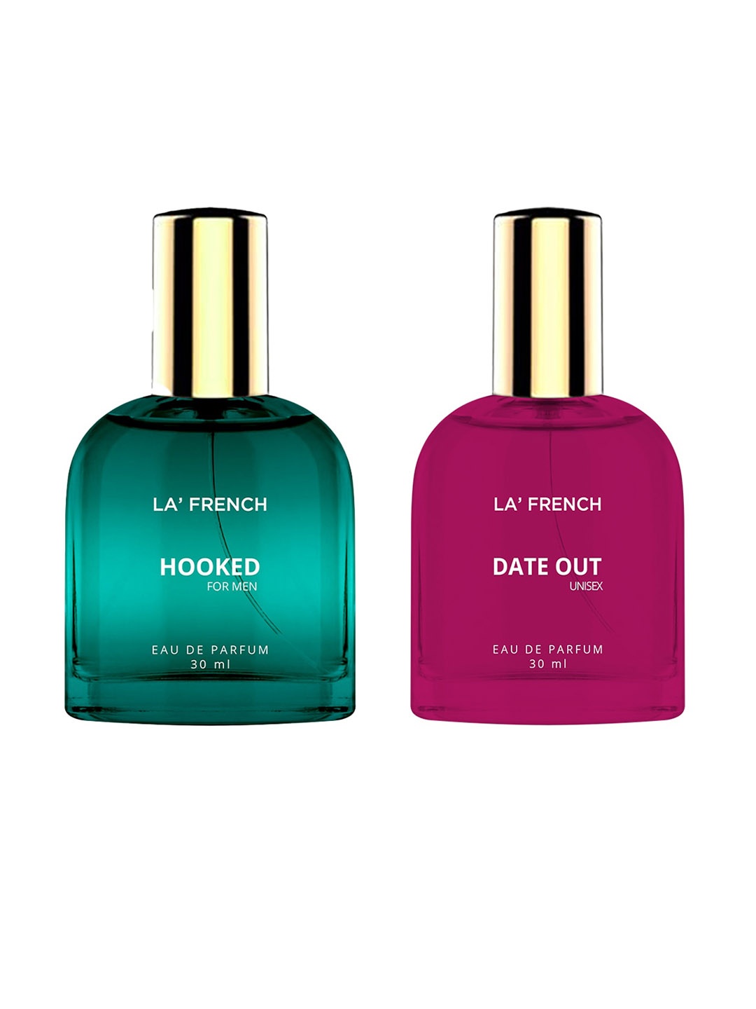 

La French Set Of 2 Hooked & Date Out Eau De Parfum - 30ml Each, Green