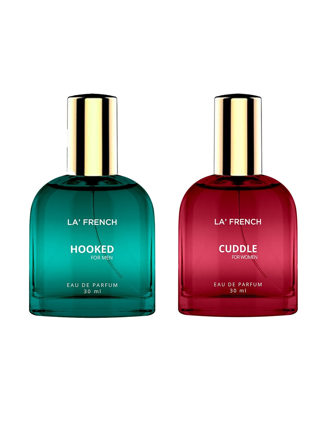 

La French Set Of 2 Hooked & Cuddle Eau De Parfum - 30ml Each, Blue