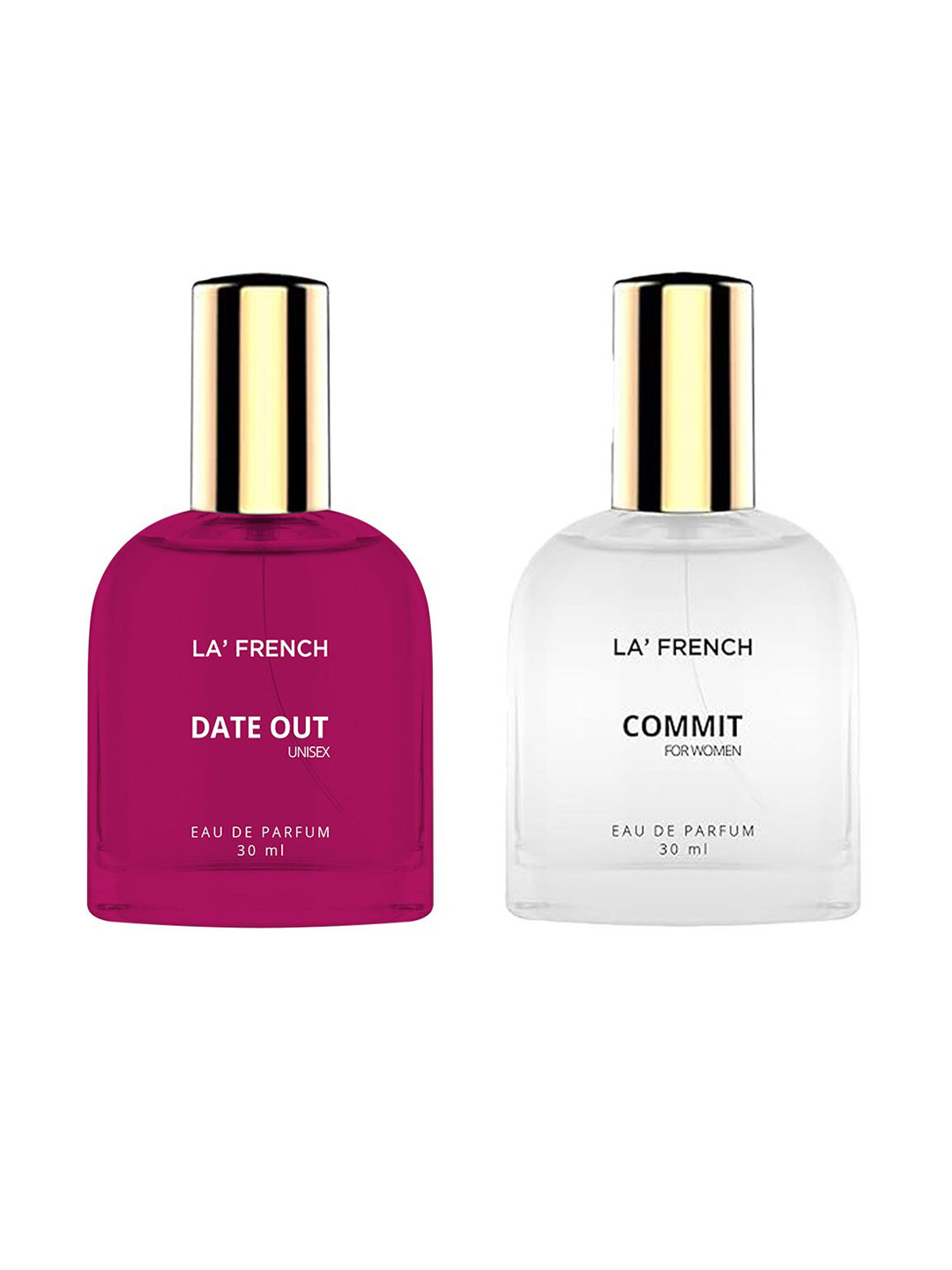 

La French Set Of 2 Date Out & Commit Eau De Parfum - 30ml Each, Pink