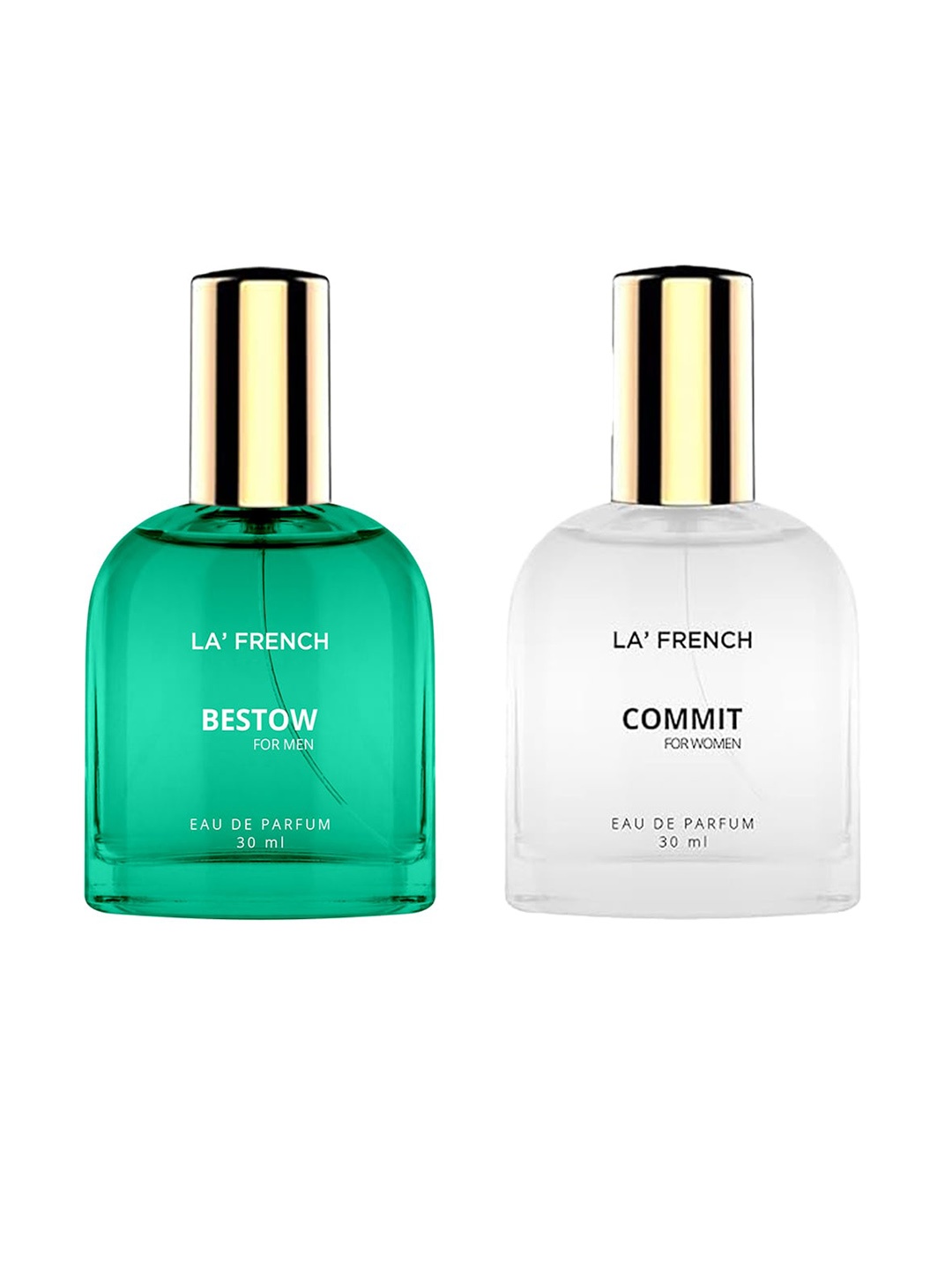 

La French Set Of 2 Belief & Commit Eau De Parfum - 30ml Each, Green