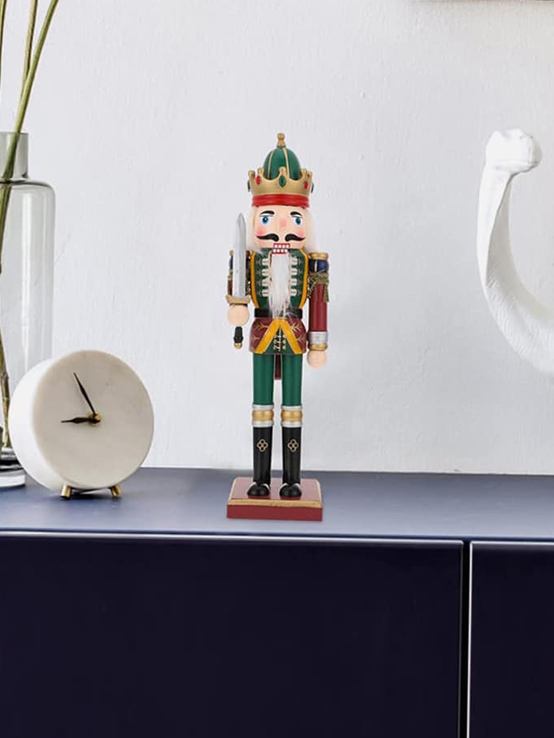 

Little Surprise Box LLP Green & Maroon Christmas Nutcracker Christmas Table Decor