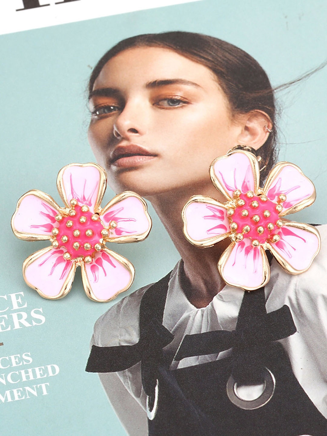 

Bellofox Floral Drop Earrings, Gold