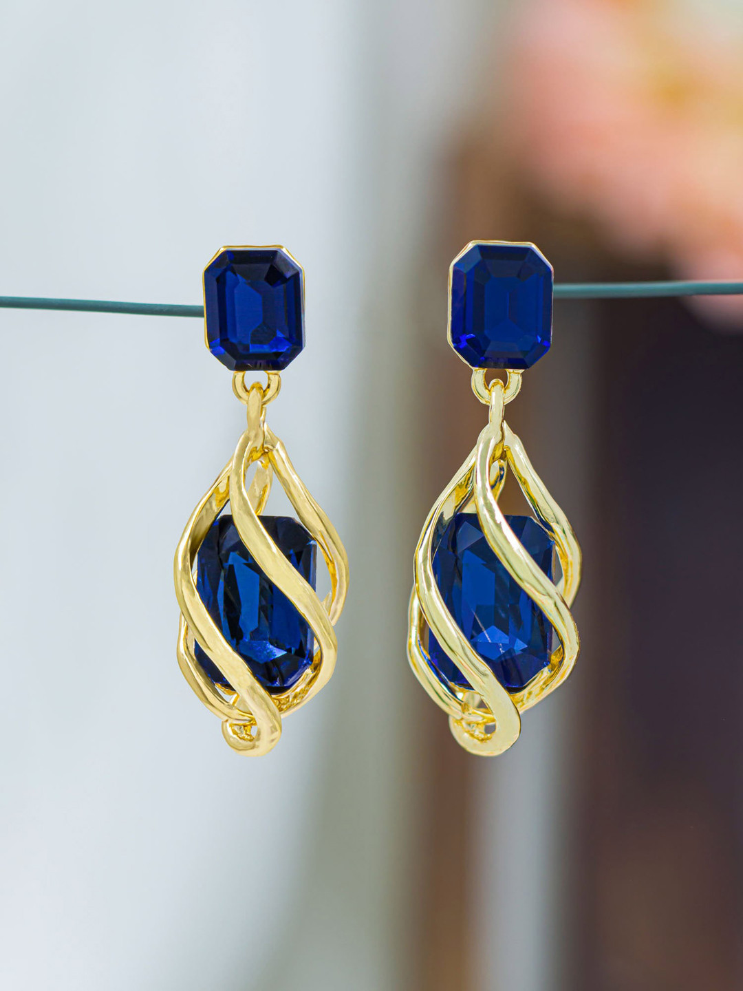 

Bellofox Contemporary Drop Earrings, Gold