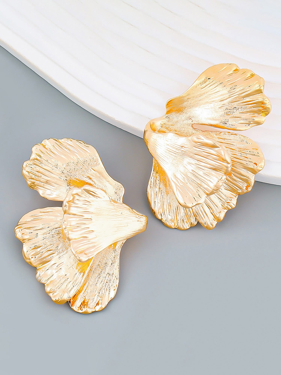 

Bellofox Gold-Toned Gold-Plated Studs Earrings