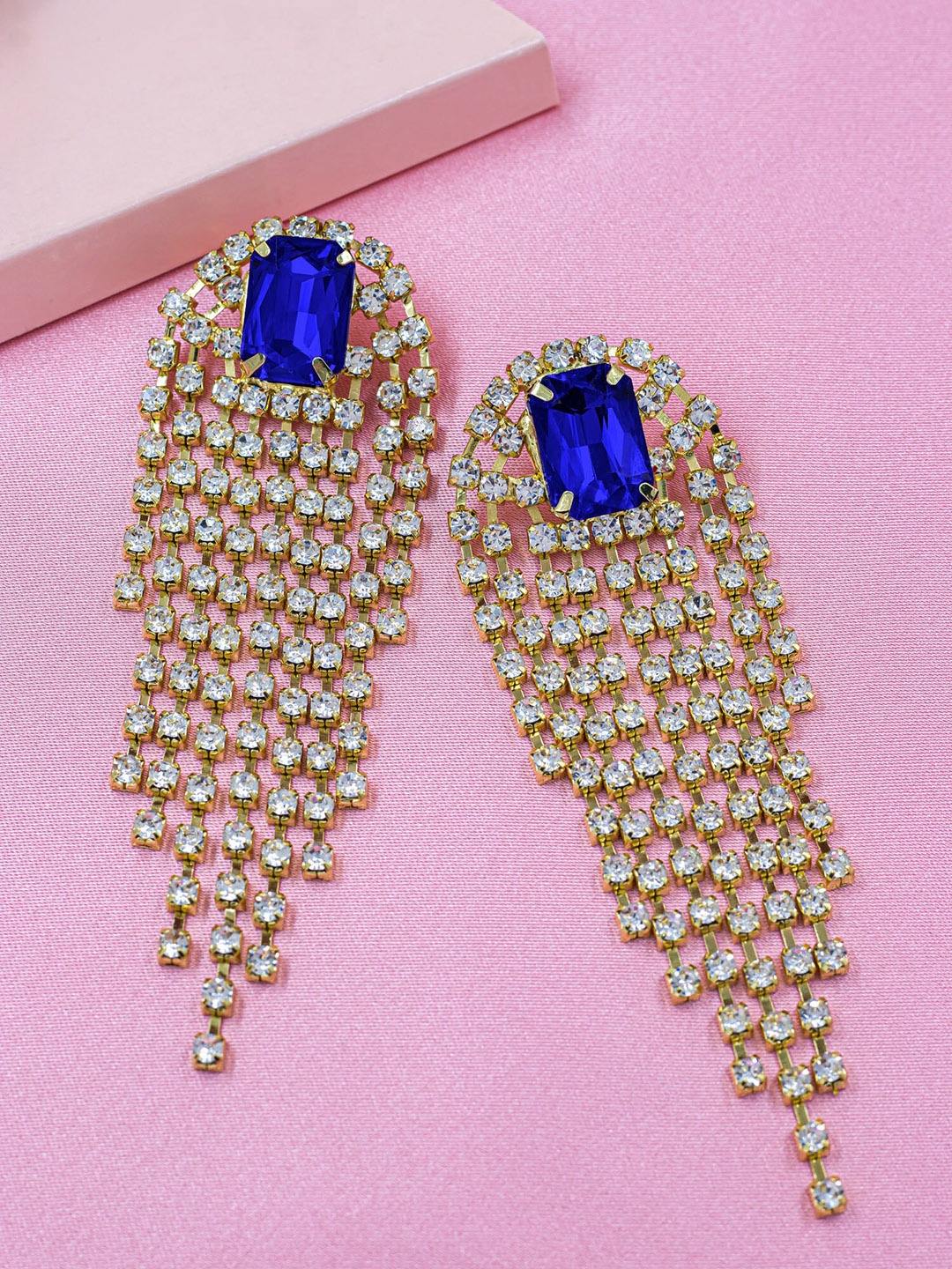 

Bellofox Blue Contemporary Drop Earrings