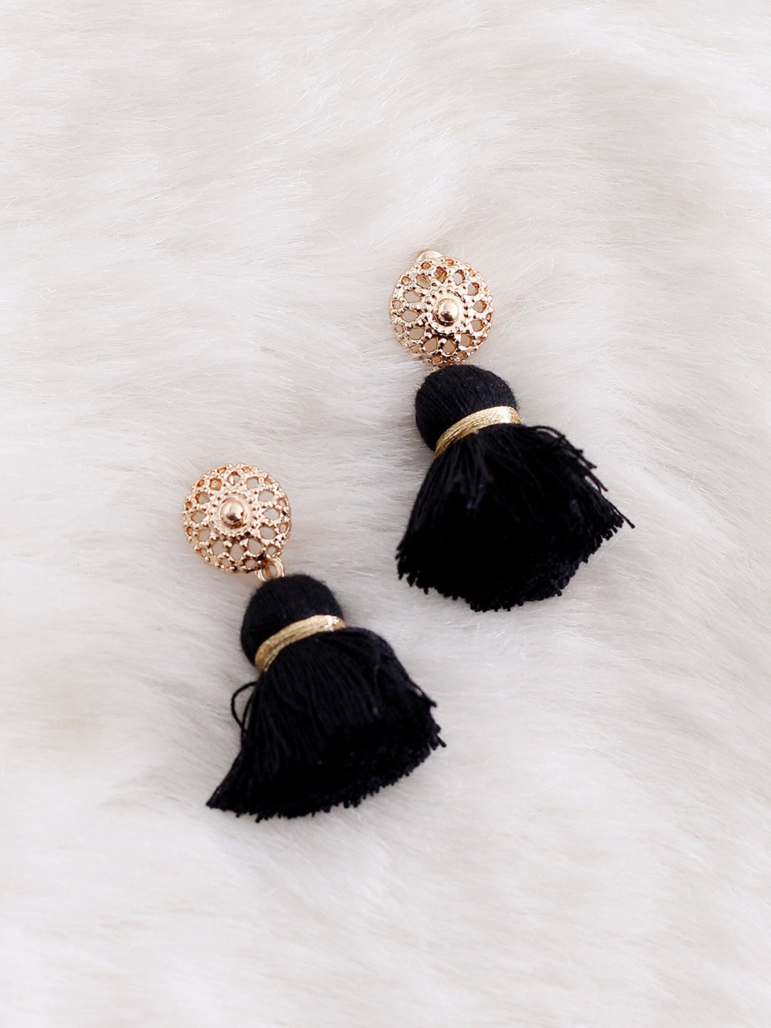 

Bellofox Gold Plated Tasselled Drop Earrings