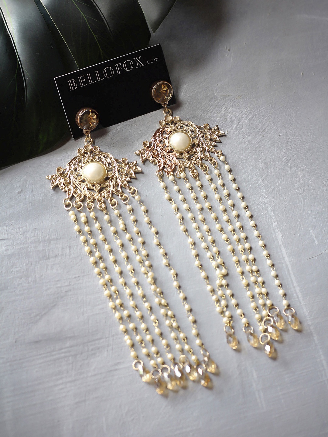 

Bellofox Contemporary Drop Earrings, Gold