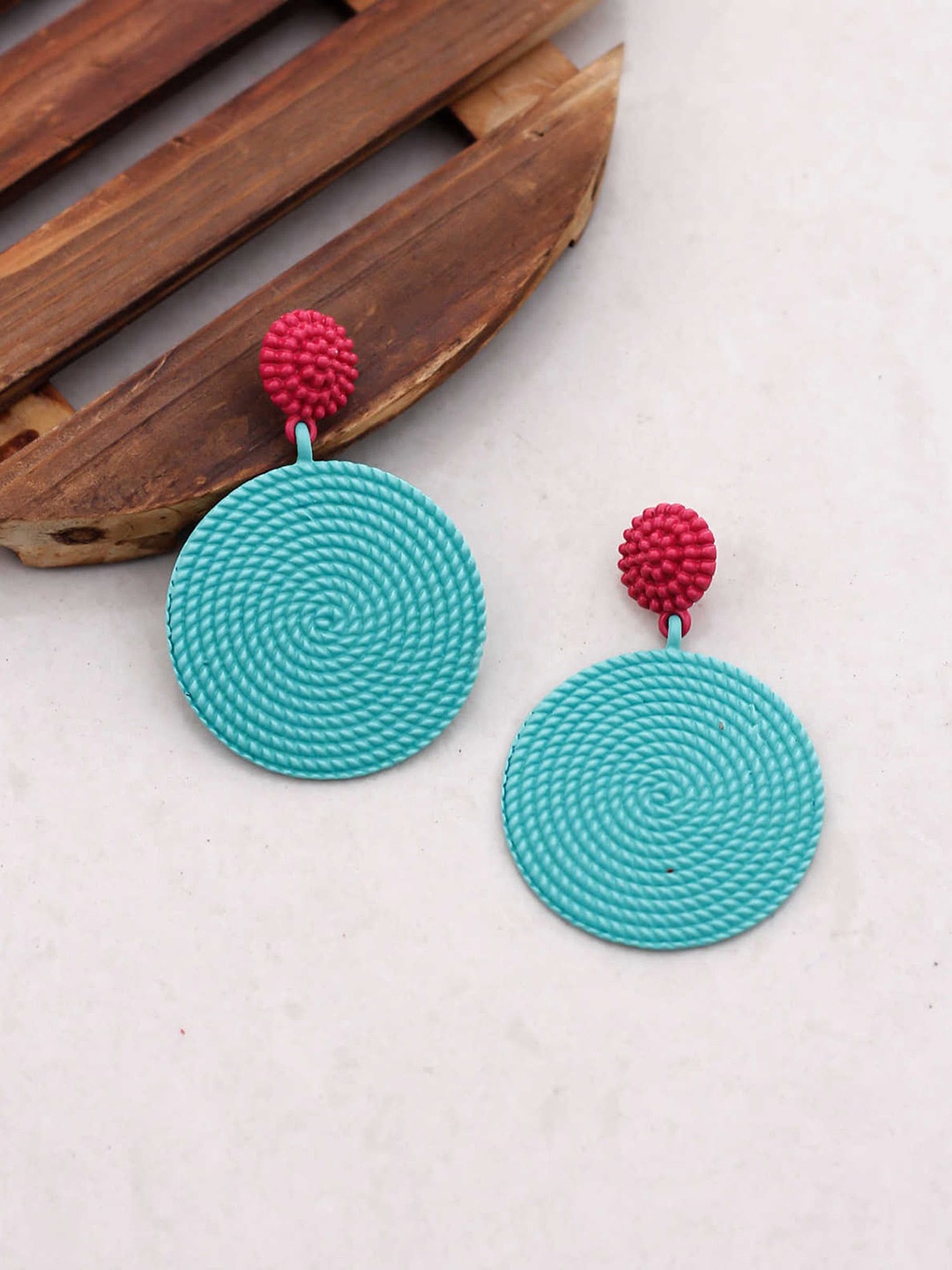 

Bellofox Circular Drop Earrings, Silver