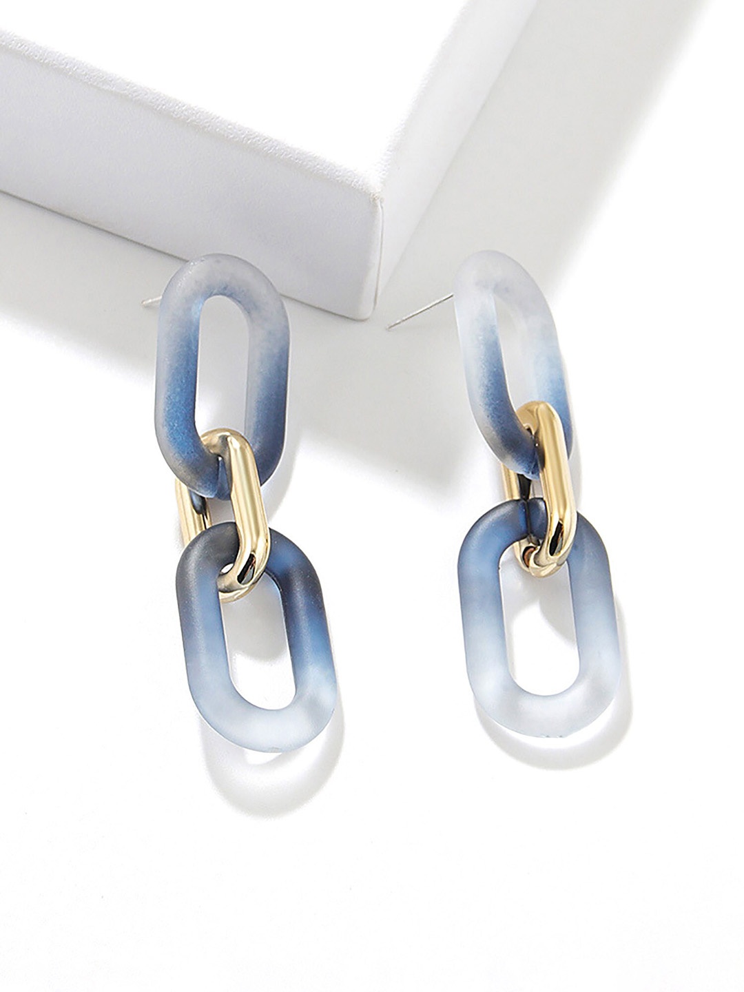 

Bellofox Contemporary Drop Earrings, Blue