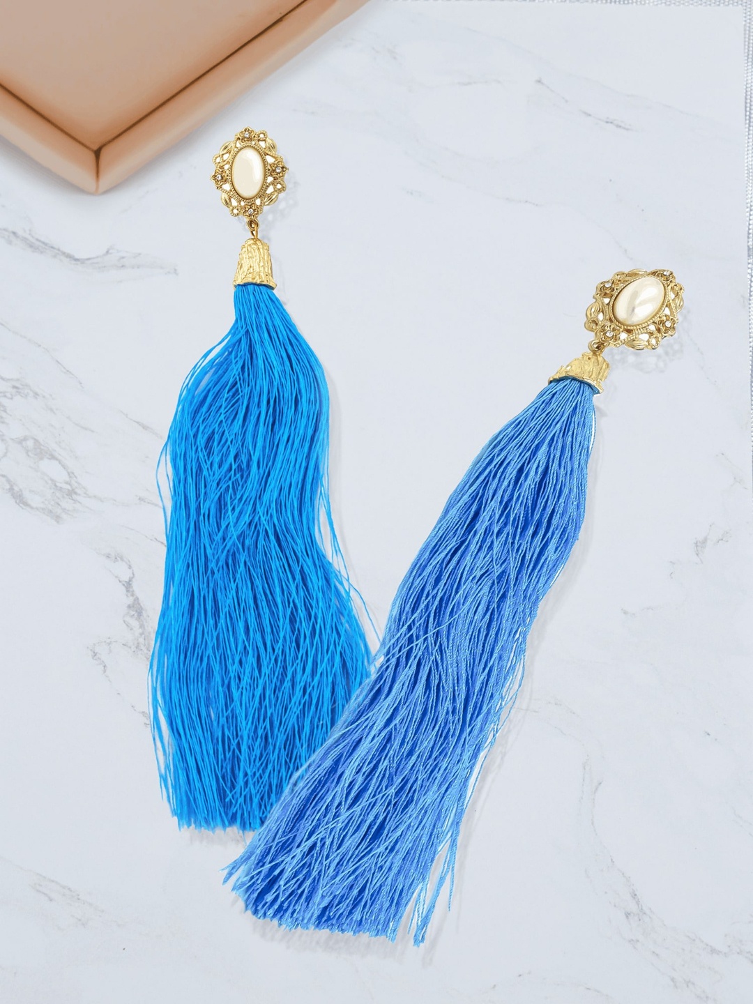 

Bellofox Blue Contemporary Drop Earrings