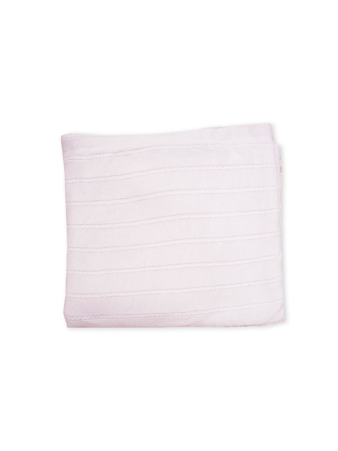 

GREENDIGO Off White Striped Cotton AC Room Single Bed Blanket