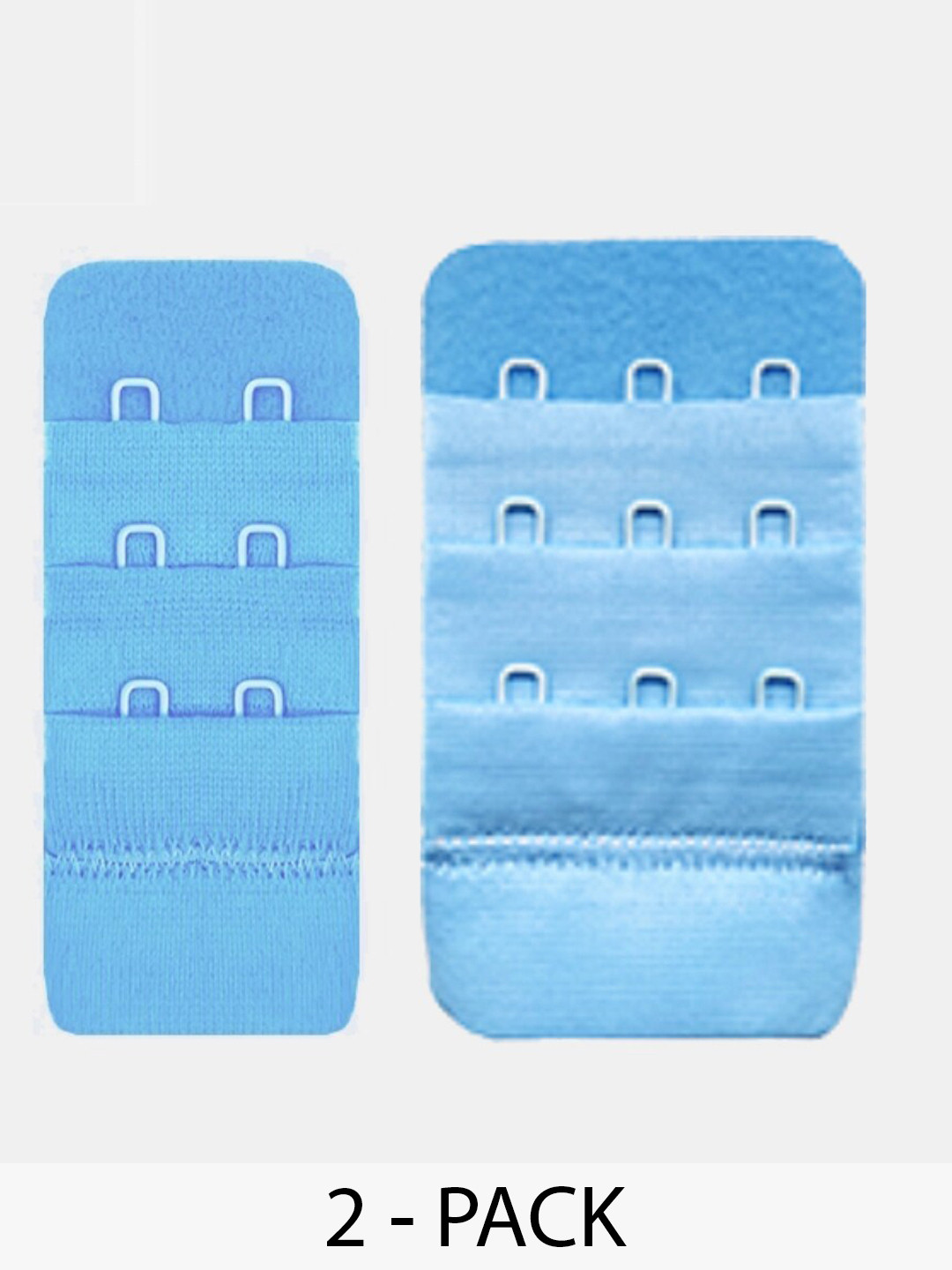 

Inner Sense Pack of 2 Hook and Eye Bra Extenders, Blue