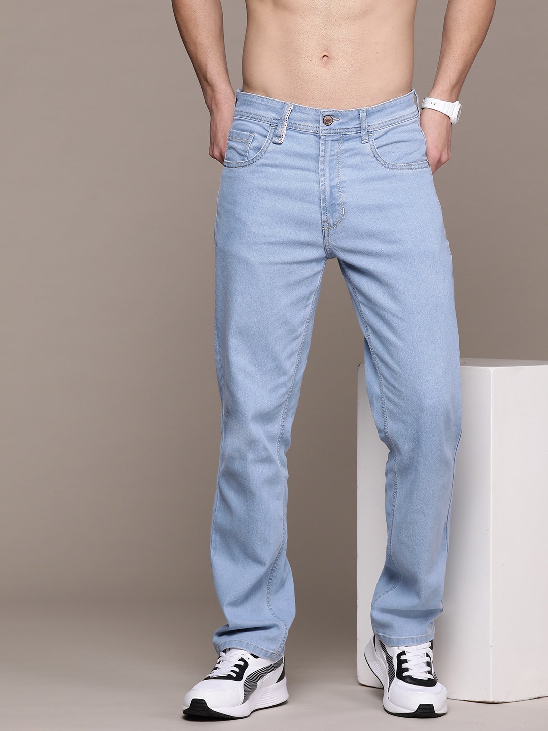 

The Roadster Lifestyle Co. Men Stretchable Jeans, Blue