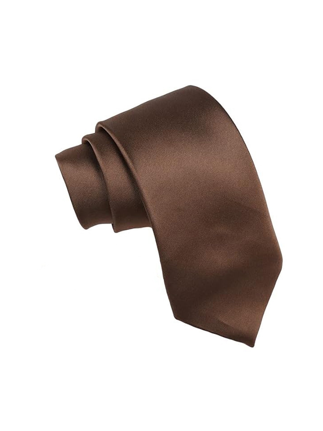 

KAEZRI Men Skinny Tie, Brown