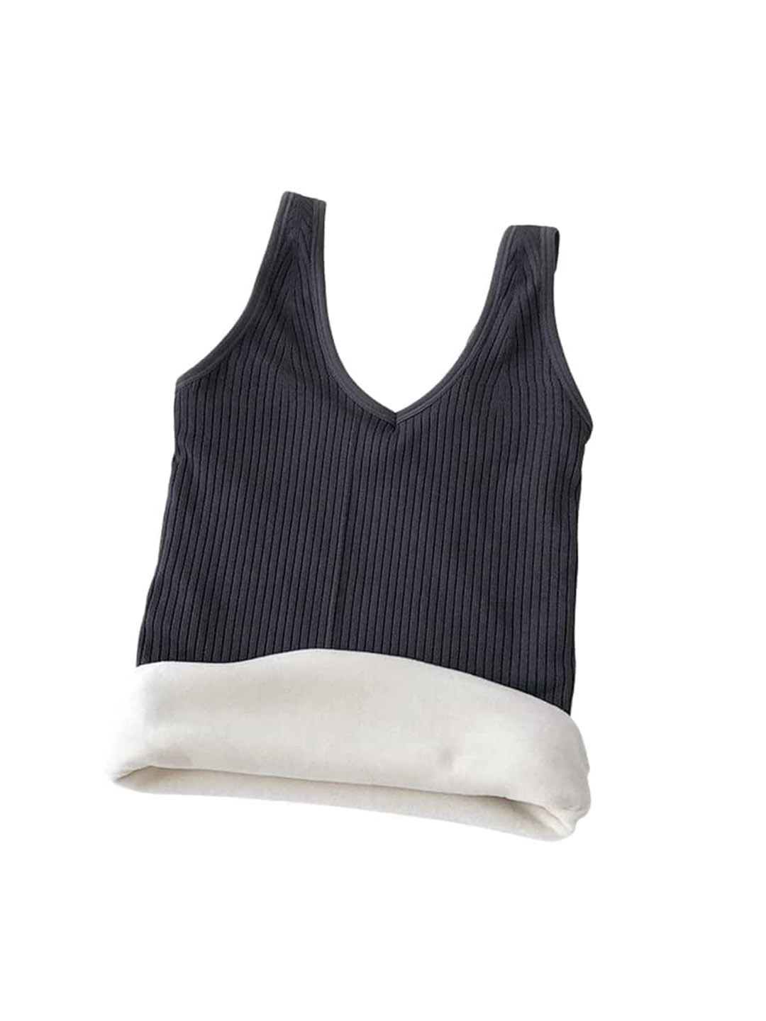 

Alexvyan Fleece Thermal Camisole Top, Grey
