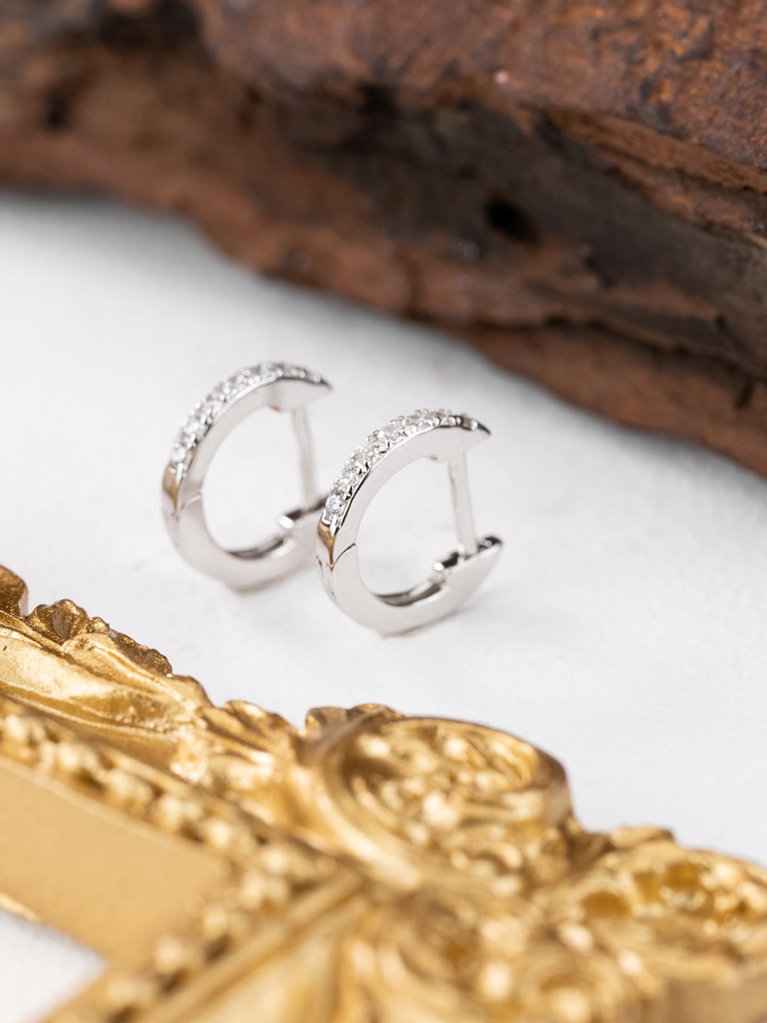 

MISS JO Silver-Plated Hoop Earrings